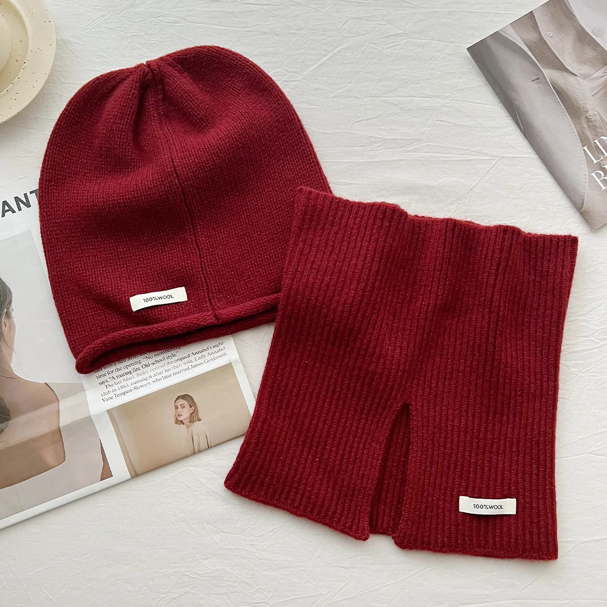 Neve Boucle Wool Neck Gaiter